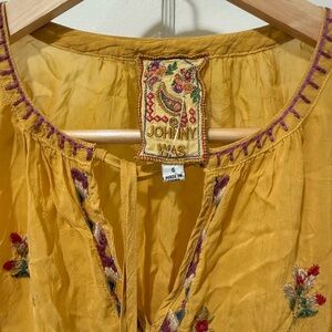 Johnny Was Margot Embroidered Blouse